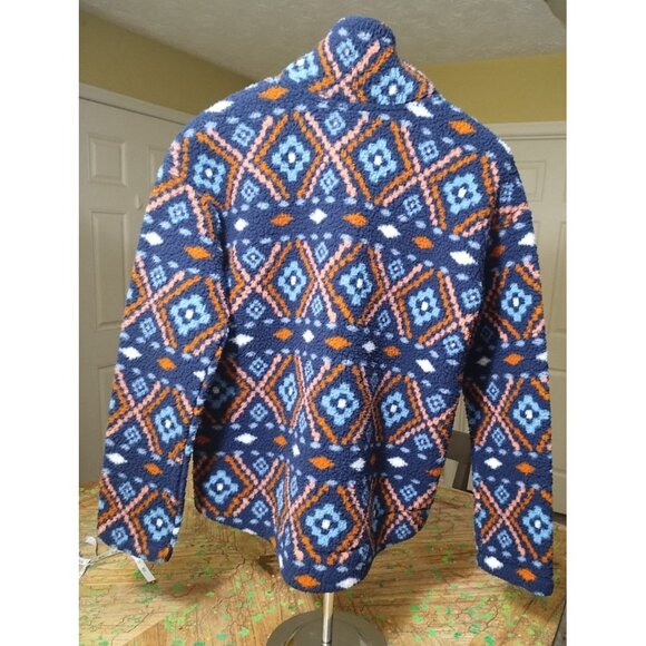 Old Navy Aztec Inspired Pullover Fleece 1/4 Zip XS Boho Westeern - Picture 4 of 6